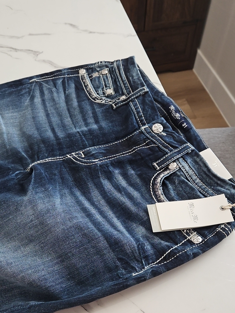 Classic Blue Women’s Stretch Jeans - Slim Fit - Picture 3 of 3
